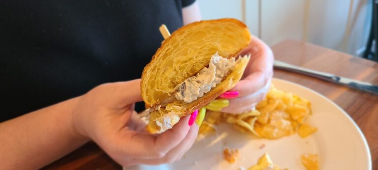 Chicken Salad on a Croissant