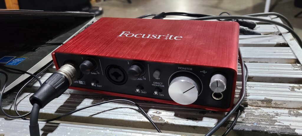 Focusrite Scarlett 2i2  USB Audio Interface for Recording, Songwriting, Streaming and Podcasting