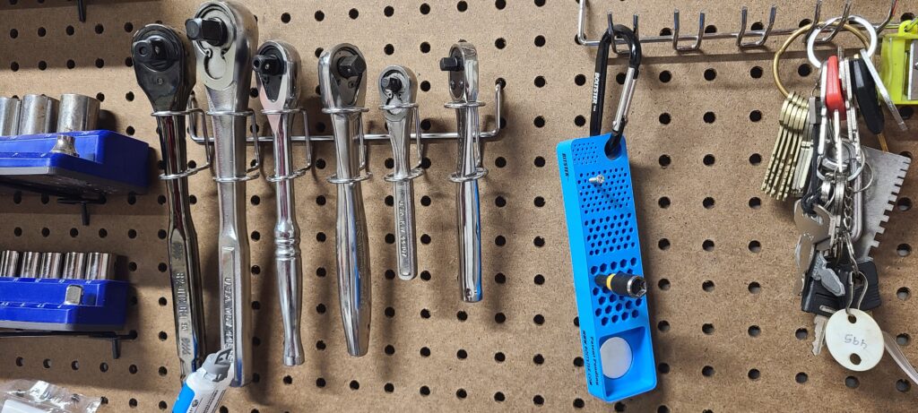 Bitster boltster tool organizer